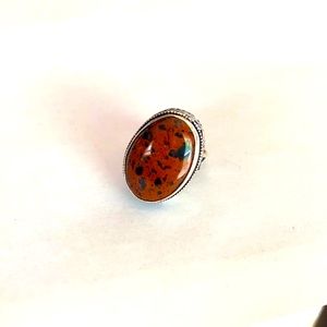 A beautiful gemstone stamped 925 ring